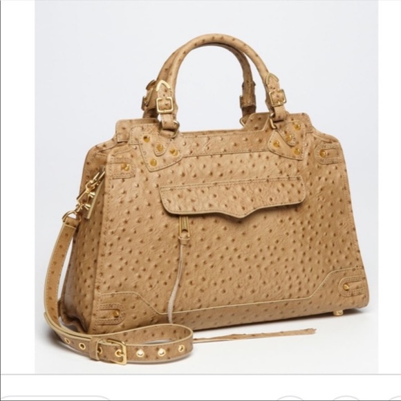 Rebecca Minkoff Handbags - Rebecca Minkoff Desire leather ostrich satchel